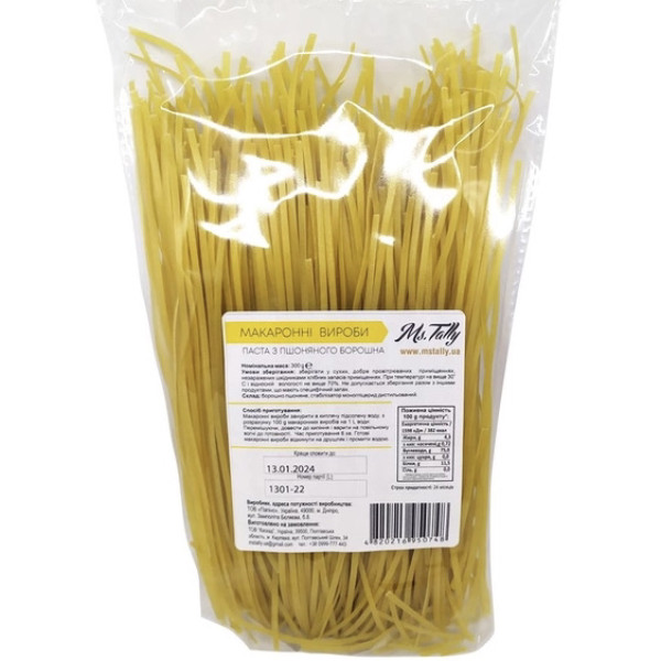 Паста пшоняна, 300г "Ms.Tally"
