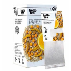 Чай в пакетах "Куркума-обліпиха" (20шт), "Hello tea"