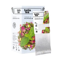 Чай в пакетах "Зелена мята" (20шт), "Hello tea"