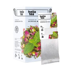 Чай в пакетах "Зелена мята" (20шт), "Hello tea"