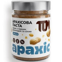 Арахісова паста кранч з чорним шоколадом та сіллю(скло), 300г ”Tom”