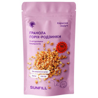 Гранола "Горіх-родзинки", 150г "SunFill"