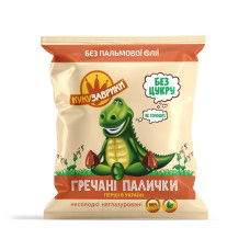 Гречані палички без цукру "Кукузаврики", 50г "Екород"