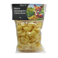 Чипси кукурудзяні з базиліком, 75г "Viand"