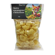 Чипси кукурудзяні з базиліком, 75г "Viand"