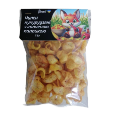 Чипси кукурудзяні з копченою паприкою, 75г "Viand"