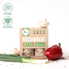 Хлібці Гречані з насінням конопель, "Bifood", 220г