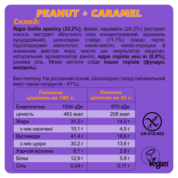 Фізі "Арахіс+Карамель", 45г