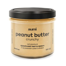 Арахісова паста кранч, 120г "Aumi"