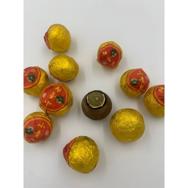 Китайський чай шу пуер в мандарині, червоний (порційний)