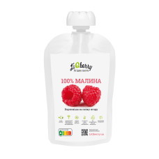 Ягідна паста "Малина 100%", 100г "LiQberry" (дойпак)