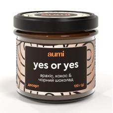 Десерт "Yes or Yes" арахіс, кокос, чорний шоколад, 120г, "Aumi"