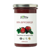 Ягідна паста "Брусниця" 100%", 545г "LiQberry"