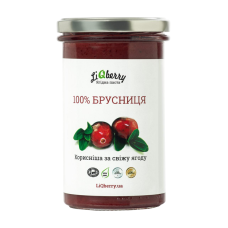Ягідна паста "Брусниця" 100%", 545г "LiQberry"