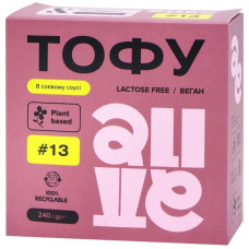 Тофу в соєвому соусі, 240г "Alive"