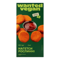 Нагетси рослинні швидкозаморожені 230 г. Wanted vegan