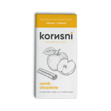 Шоколад молочний "Яблуко-Кориця", 90г (Korusni)