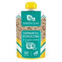 Карамель кокосова з солодкою стевією, 90г «Green Leaf»