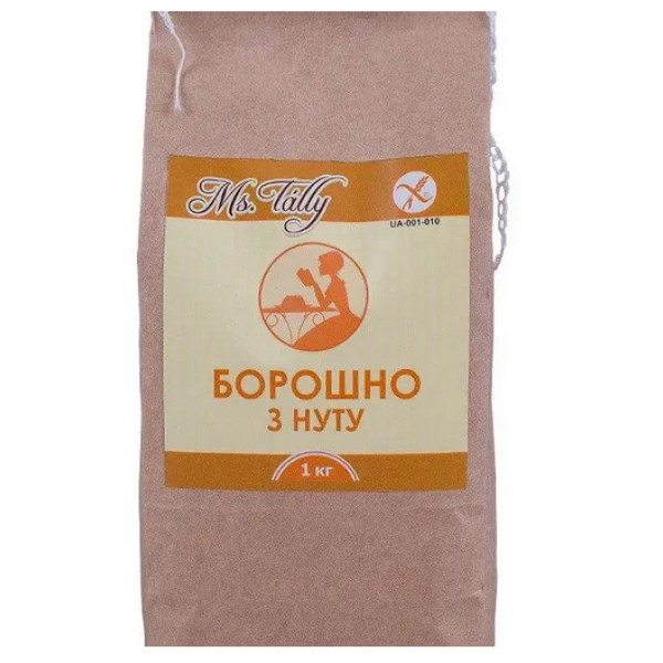 Нутове безглютенове борошно, 900 г, Ms Tally