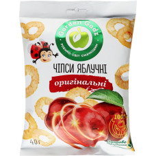 Чіпси яблучні оригінальні 40г, "Gadz"