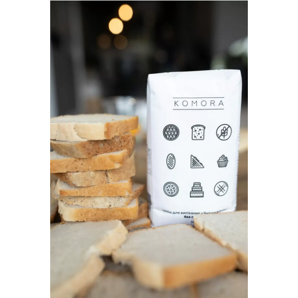 Суміш для випічки без глютену "Універсальна" 500г Komora