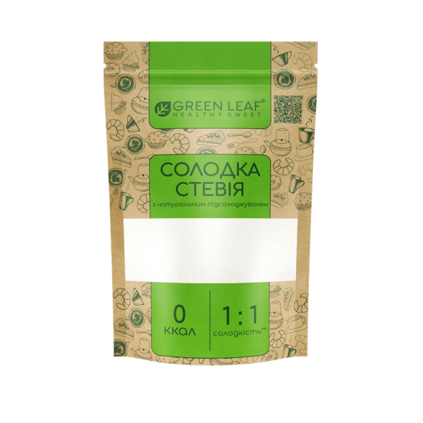 Стевія 1:1, 250г "Green Leaf"