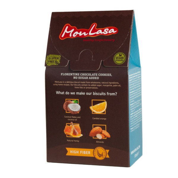 Печиво Флорентіні солона карамель, 120г "Mon Lasa"